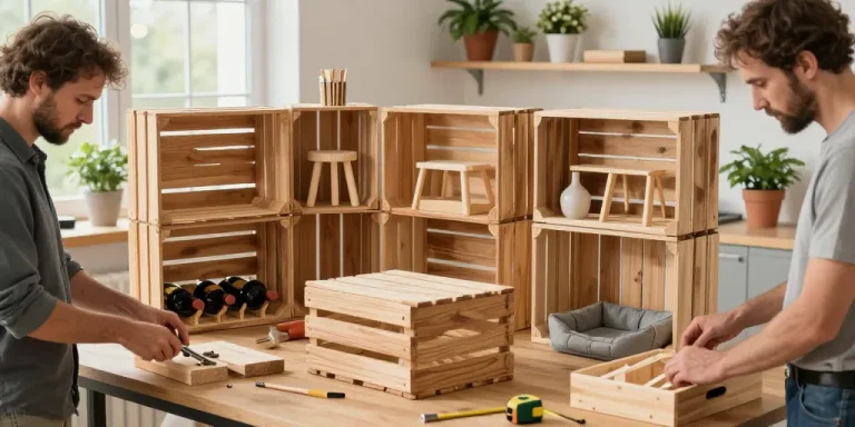 recyclage cagette bois